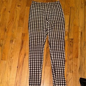 Black and White Checkered Women’s Pants